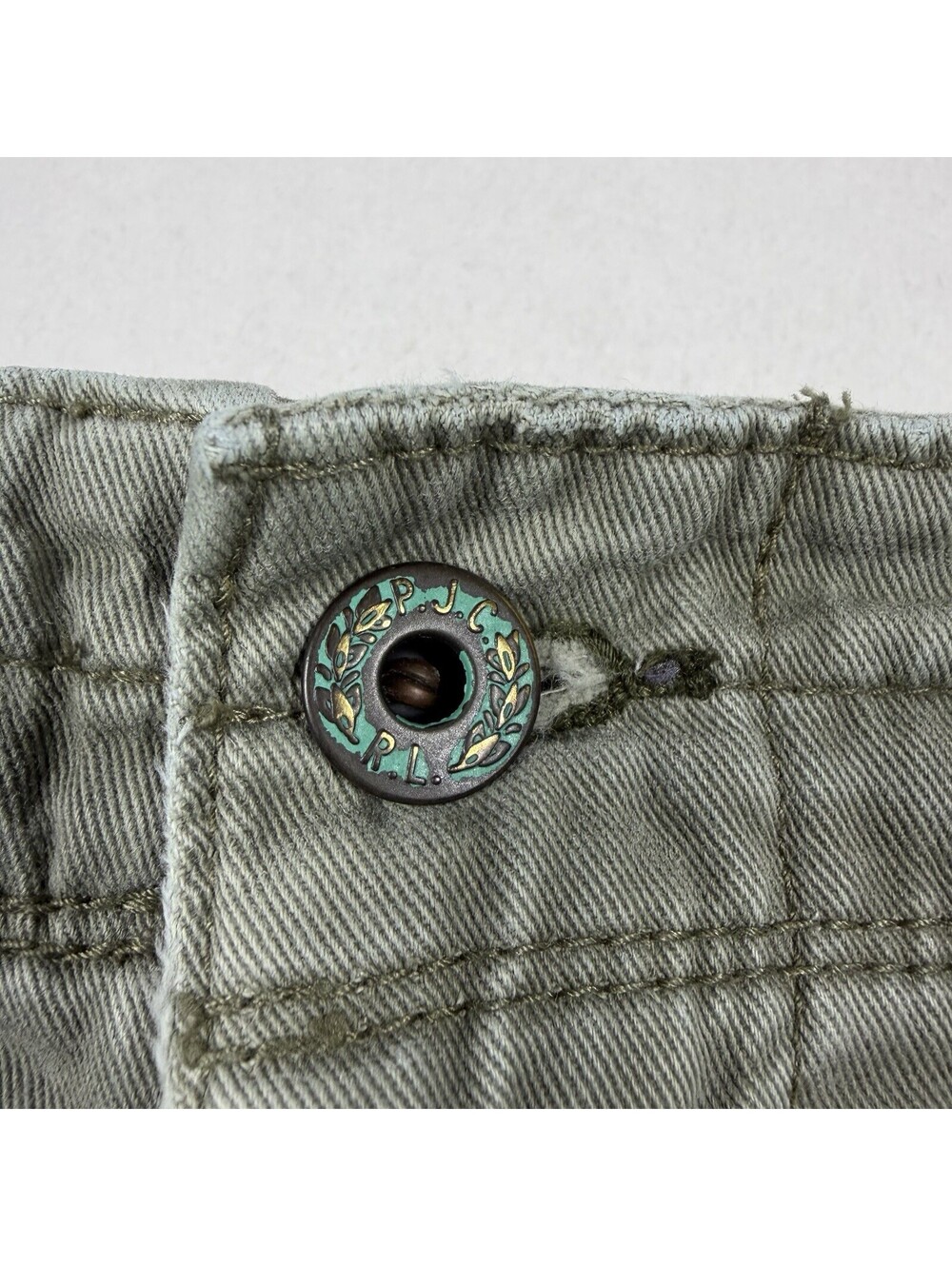 Vintage Polo Ralph Lauren Short Mens 38 Green Cargo Jeans Co Military - Picture 3 of 11
